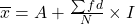 \overline{x} = A + \frac{\sum{fd}}{N} \times I