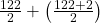 \frac{122}{2}+\left(\frac{122+2}{2}\right)